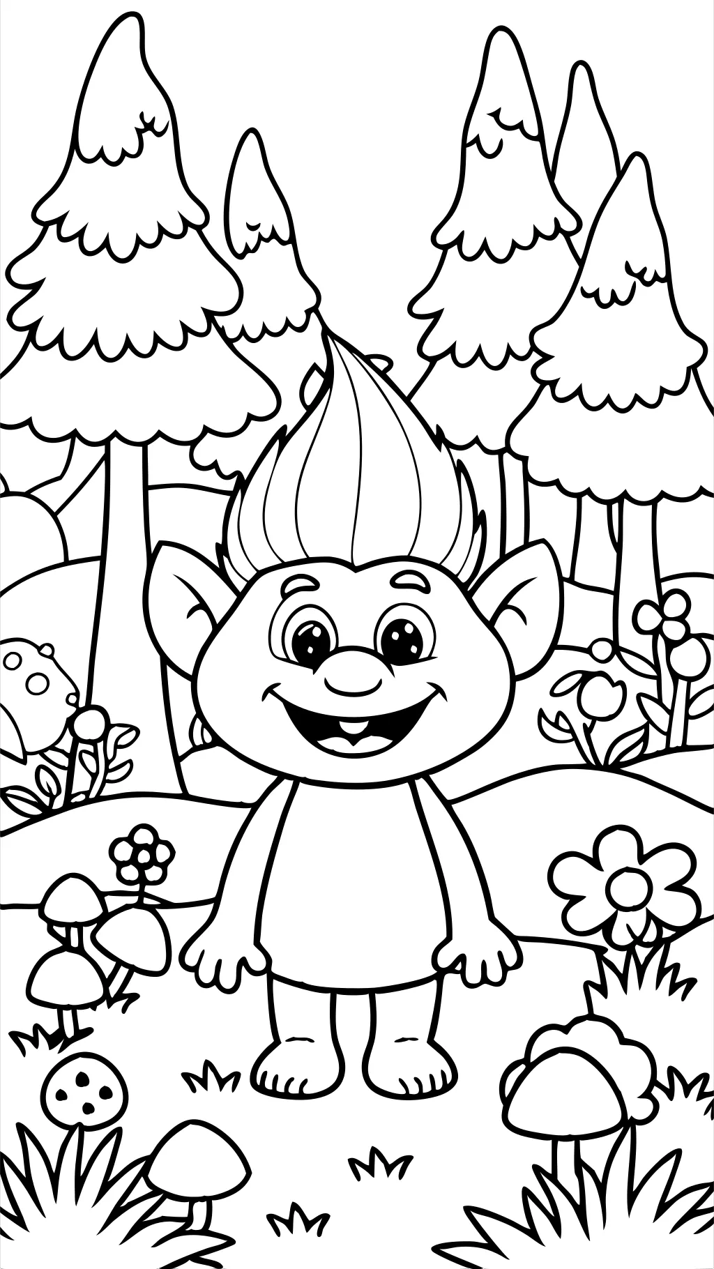 coloriages trolls gratuitement imprimable